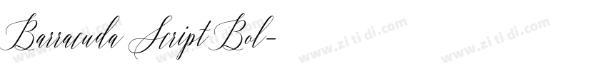 Barracuda Script Bol字体转换